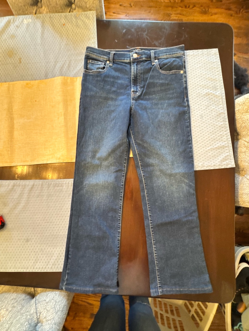 Women's Banana Republic Dark Blue Straight-Leg Jeans